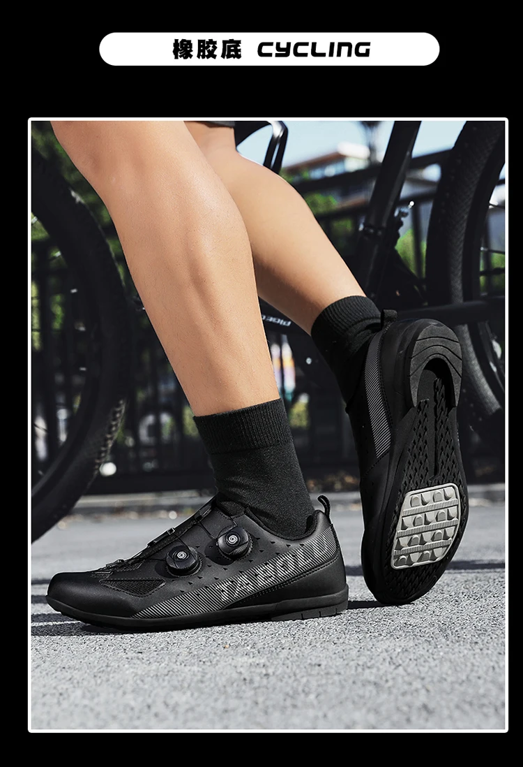 Herren- und Damen-Mountainbike-Schuhe, professionelle atmungsaktive MTB-Schuhe mit harter Sohle, rutschfeste Rennradschuhe. – Detail 30