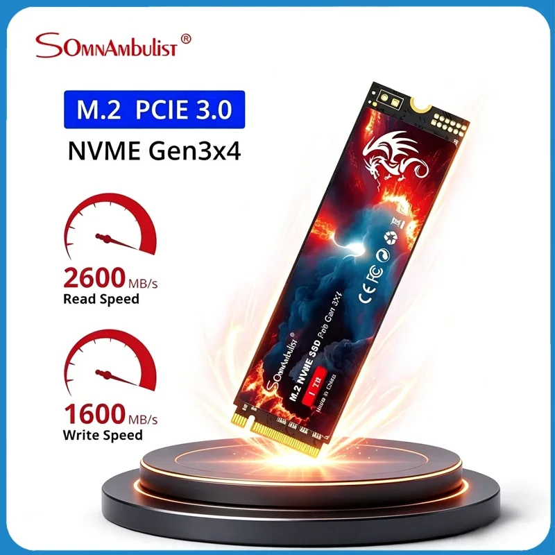 

SomnAmbulist M2 NVME SSD 128GB 256GB 512GB 1TB M.2 2280 PCIe 3.0 Internal Solid State Drive For Laptop Desktop Game Console
