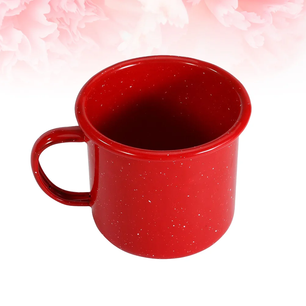 

Enamel Coffee Mug Solid Color Curled Edge Ceramic Cup Starlight Pattern Tea Container Office Household Gift Novelty Drinkware