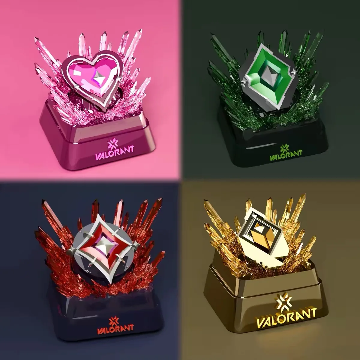 Game-themed keycaps, custom-shaped keycaps in 3D. Made of resin material. Compatible with cross shafts.