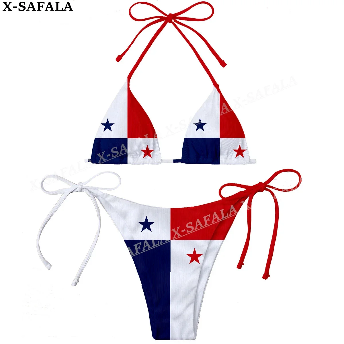 

Panama Country Flag 3D Print Women Micro Sexy Bikini Bra Set Summer Beachwear Sexy Beach Two Pieces Bathing Suits Swimwear