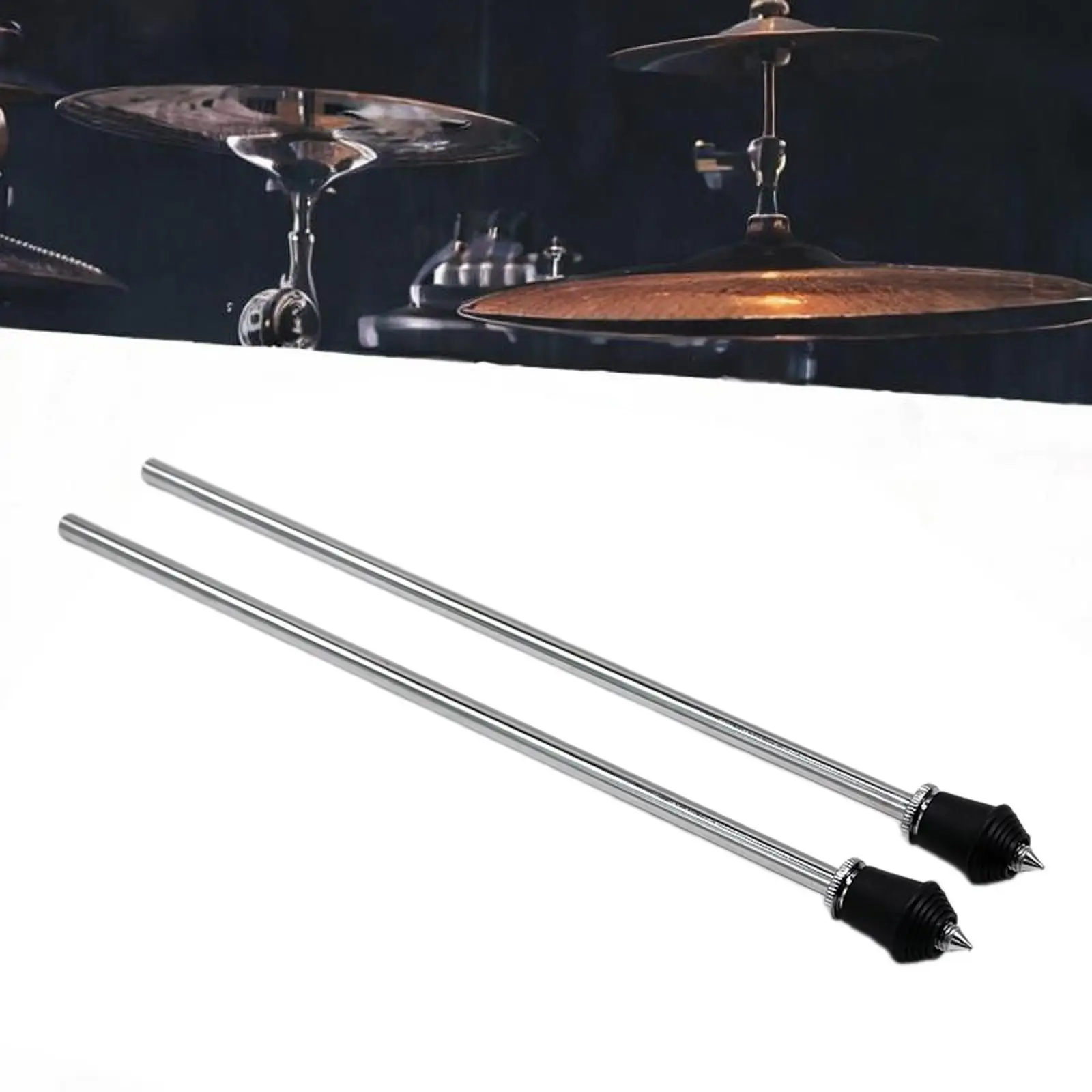 2Pcs Kick Drum Legs Drum Stand Feet Bass Drum Floor Rods Leg Clamp Holder Bass Drum Stand Legs for Drum Set Parts Accessories