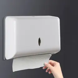 1pcs Wall-mounted Tissue Box High capacity Waterproof tissue box Paper Container for Hotel Home Bathroom Organizer black white