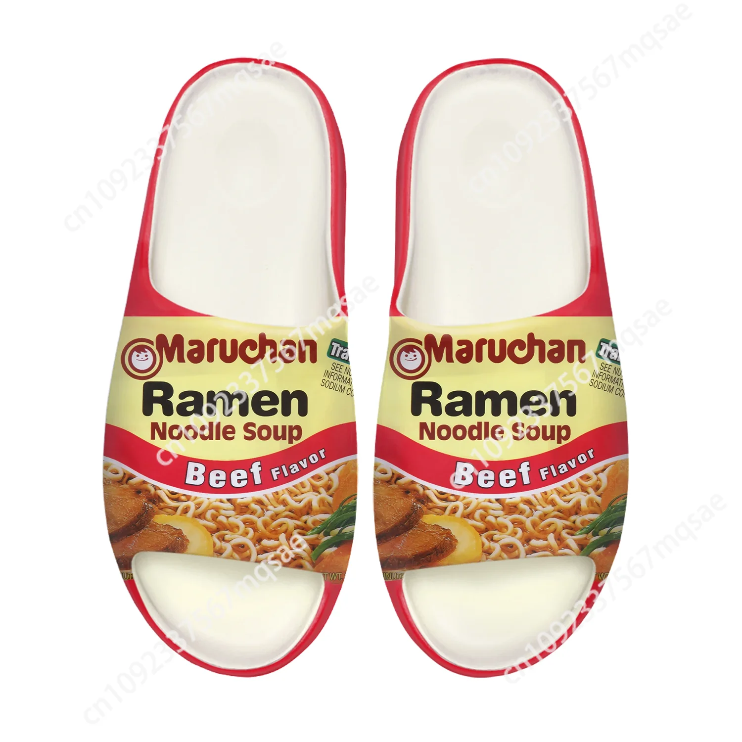 Funny Maruchan Ramen Noodles Soft Sole Sllipers Home Clogs Customized Step On Water Shoes Mens Womens Teenager Step in Sandals