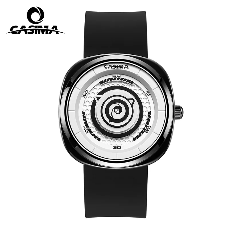 CASIMA Silicone strap Quartz Movement Watches for students, creative watch without pointer, Waterproof, Model CS2134-1032