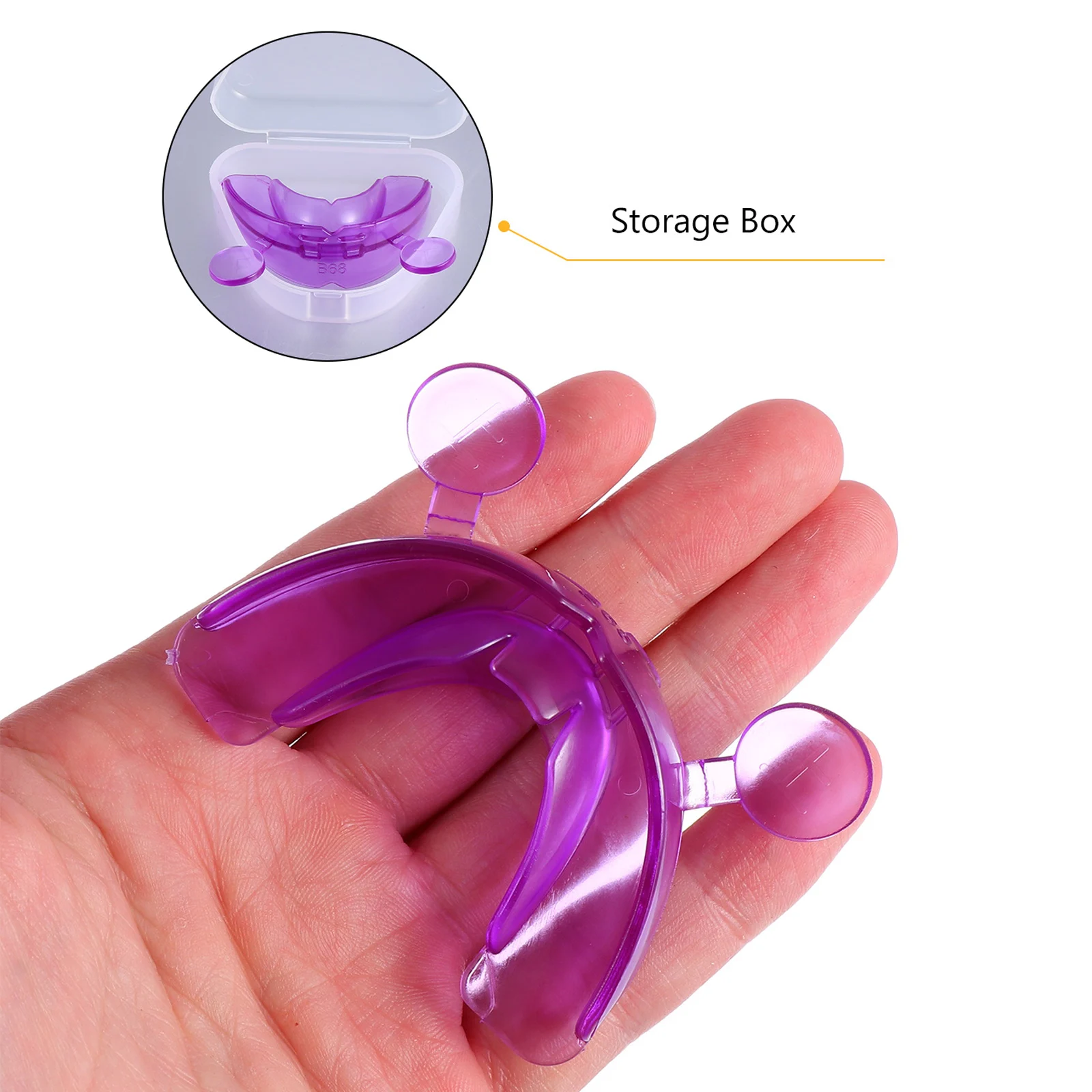 

2pcs Silicone Teeth Braces Protector Night Molar Set Adults Tooth Corrector Wear Resistant Ergonomic Design Wave