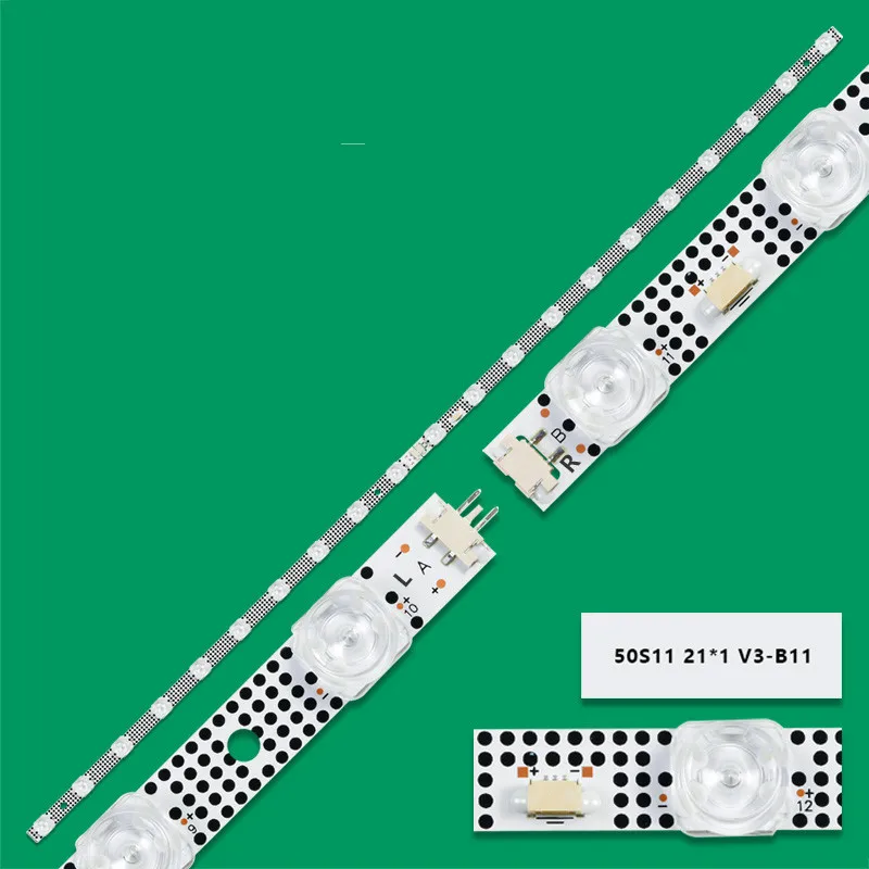 10kits LED backlight Strip 21LED For 50P635 50S455 50S453 50S451 50F265C 50P631 50P631X1 B0101-000384 50S11 21X1 V3-B11