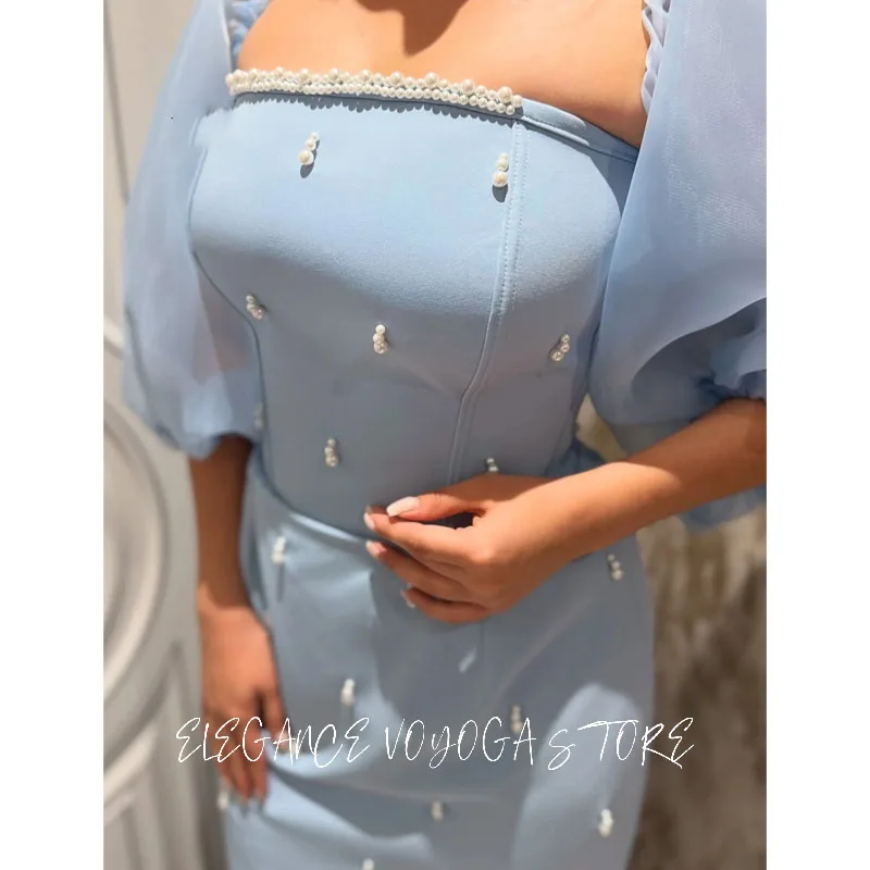 فساتين سهرة نسائية فاخرة من EVS Vestidos De Noche 2025 فستان فاخر يدوي من Fساتين Sheer مخصص بالخرز للحفلات الراقصة Desi