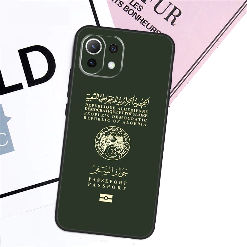 Algerian Algeria Passport Case For POCO M6 Pro X6 X3 X4 X5 F3 F4 F5 M5s Xiaomi 13 14 13T Pro 11T 12T 12 Lite Cover