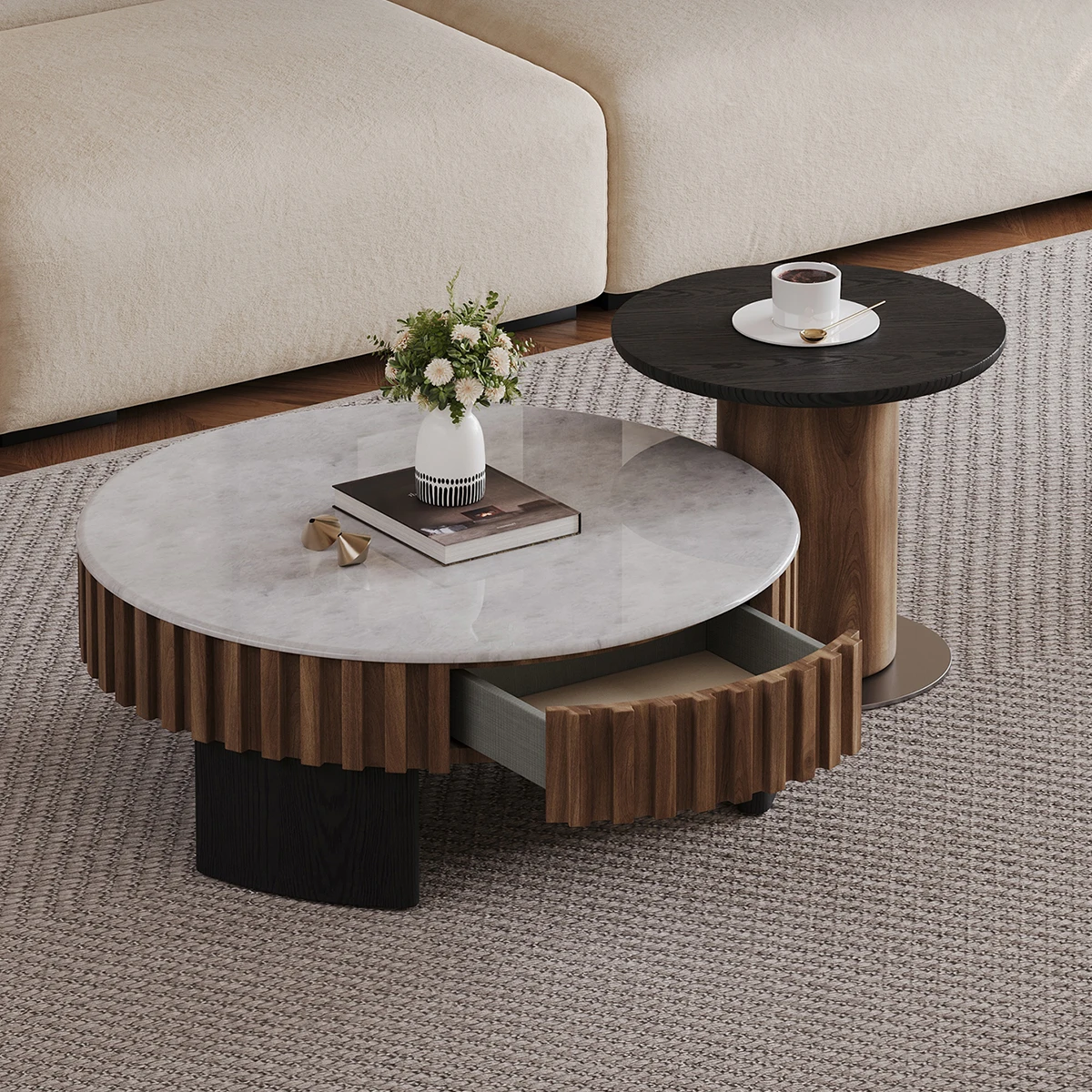 Latest Designer Creative Coffee Table Modern Style Wooden Coffee Table Set Modern Living Room Coffee Table for Home Use
