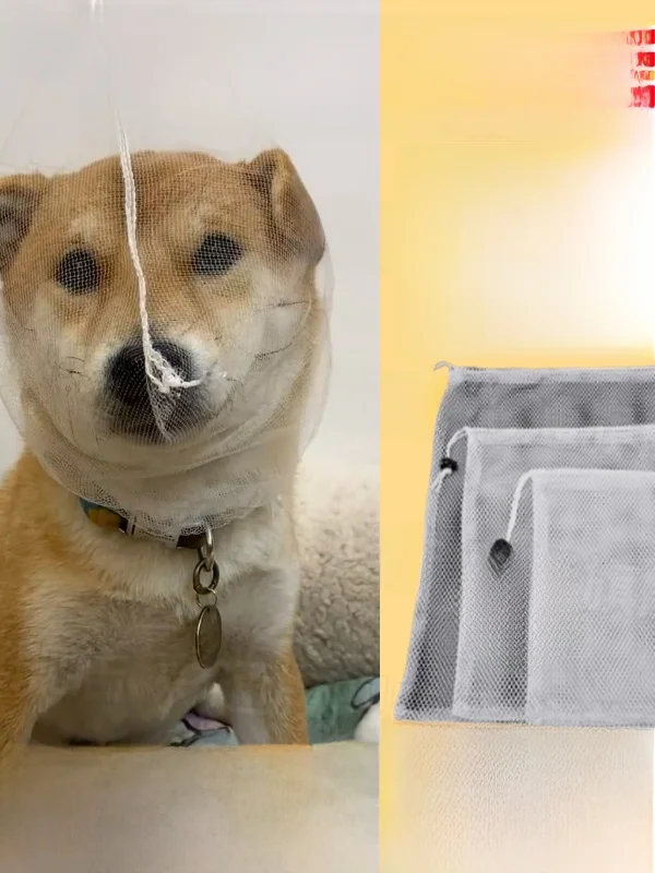 

Breathable Dog Mouth Cover Small Size Prevents M Eating Durable Bite Resistant Anti-Li Mask Pet Travel ential