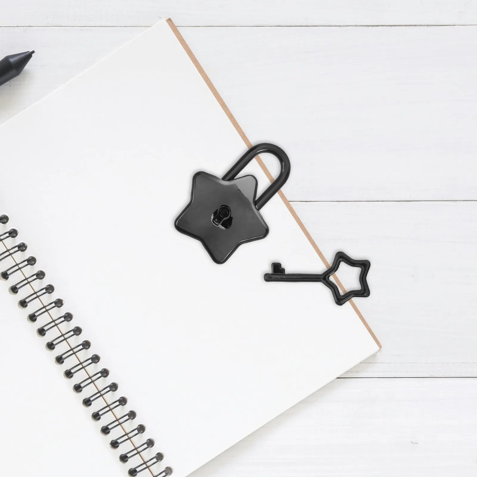 Padlock for Diary Book Mini Luggage Classroom Notebook Locks with Keys Locker Black Gym