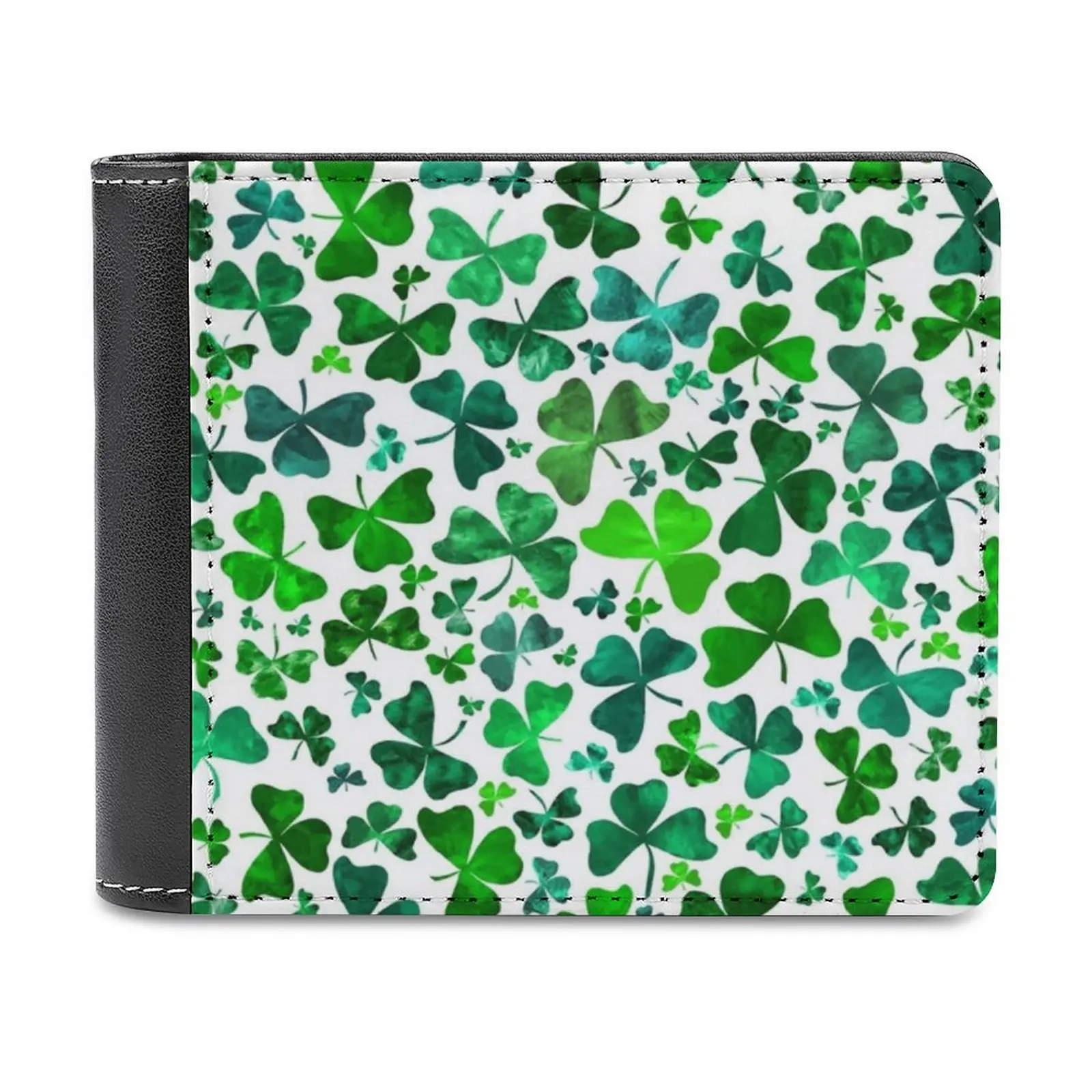 Shamrocks Men's Wallet Purses Wallets New Design Dollar Price Top Men Leather Wallet Shamrocks Shamrock Irish Ireland Saint