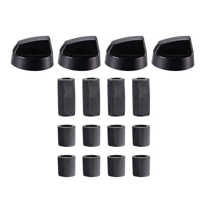 Stove Control Knobs Stove Knobs Replacements 4X Knob Accessories Thermostat Stove Knob Stove Button For Kitchen Cookers