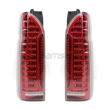 LED zadní světlo pro Toyota HiAce 2004-2018, brzdové couvací světlo s dynamickým směrovým světlem, kouřové/červené sklo 10 nejlepší prodej LED zadní světla pro Toyota Hiace - №2