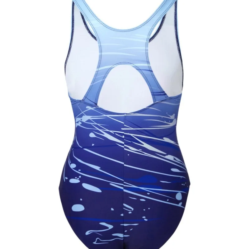 2024  cross-border new fat plus size racing swimsuit female sexy backless and thin printed one-piece swimsuit