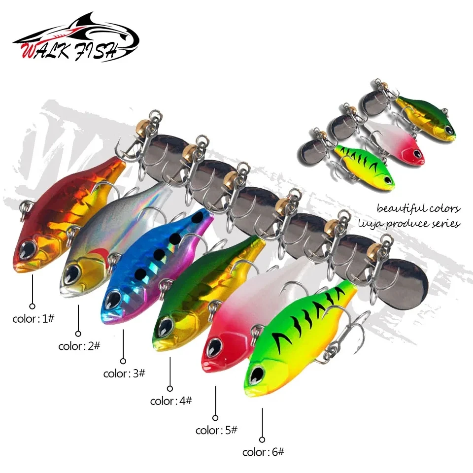WALK FISH Tractor Cebo giratorio VIB – Cuchara dura para pesca - imagen 5