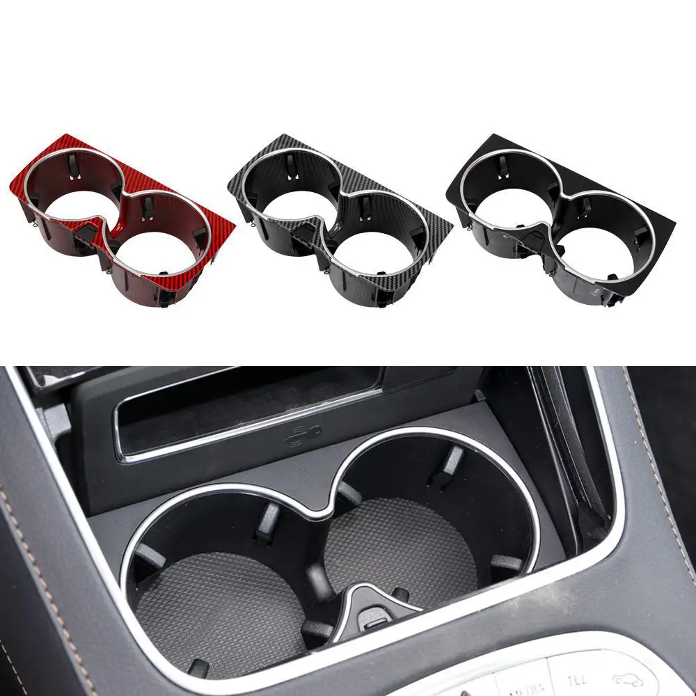 

2226830075 For Benz W222 W217 Car Front Center Console Drinks Water Cup Holder Insert Frame for Mercedes S Class S300 S350 S400