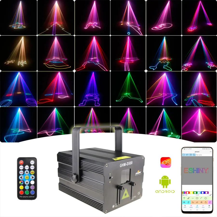 

Bluetooth Android IOS APP 3W 2W 1W Анимация RGB Лазерные линии луча Сценический проектор DJ Танцевальный бар Вечеринка Эффект лампы Шоу G3N6
