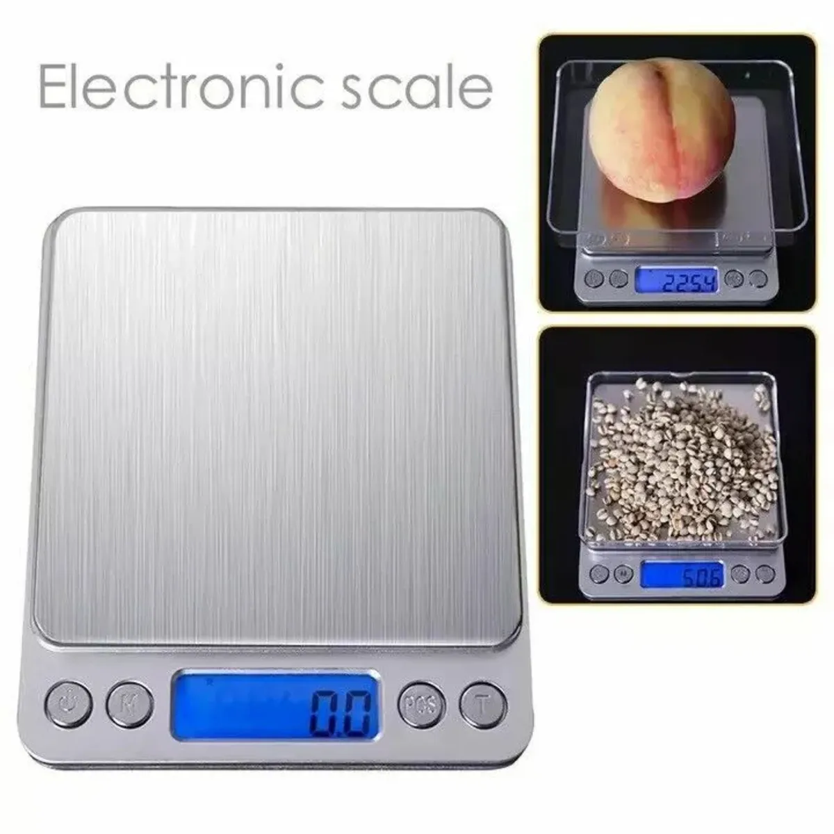 Small Digital Food Scale Ounce OZ And Gram Scale, Kitchen Scale 3000g 0.1g High Precision For Baking, Soap Making, Jewelry, Incl