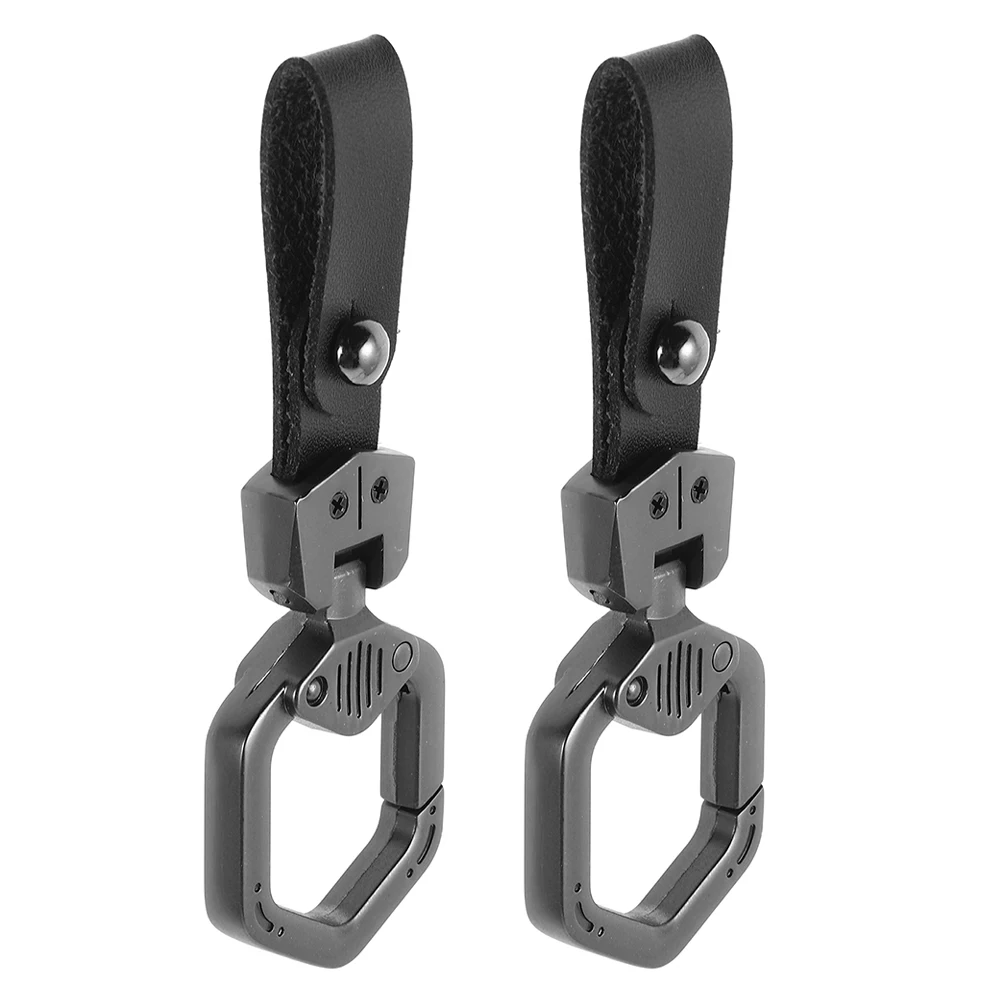 

2Pcs Car Pendant Keychain Hexagonal Lightweight Durable Practical Bag Accessories Black Hand Keychain for Women Men Car Keys