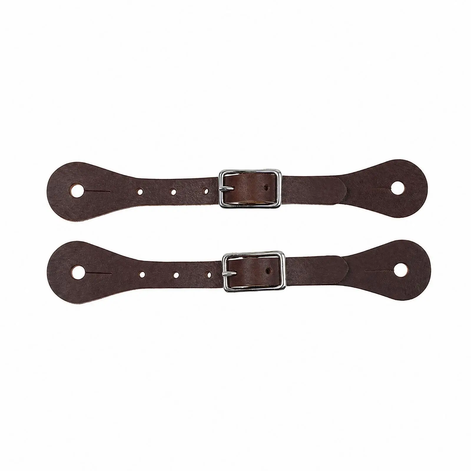 Western Spur Belt for Riding Boots Real Leather Equestrian Strap with Zinc Alloy Buckle Trail Ready
