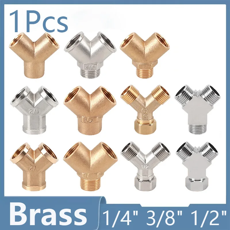 1Pcs Female/Male Thread Brass Pipe Fittings 1/4