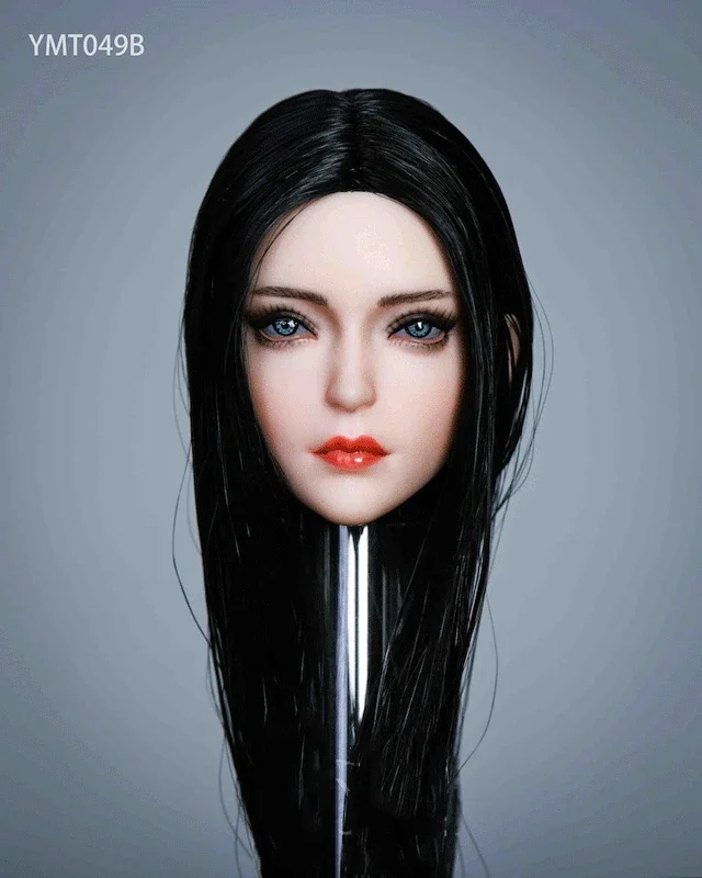 

YMTOYS масштаб 1/6, скульптура головы женщины-солдата с пересадкой волос для фигуры 12 дюймов
