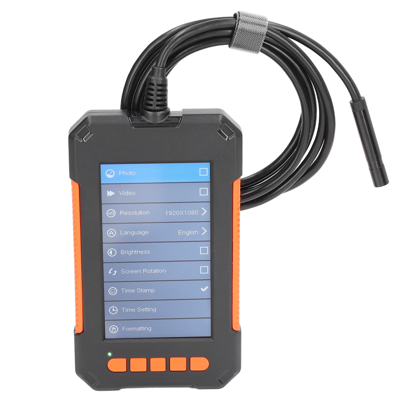 Industrial Endoscope 1080P Digital Borescope Inspection Sewer Camera 4.3in  Screen 8mm Lens Industrial Endoscope Sewer Camera