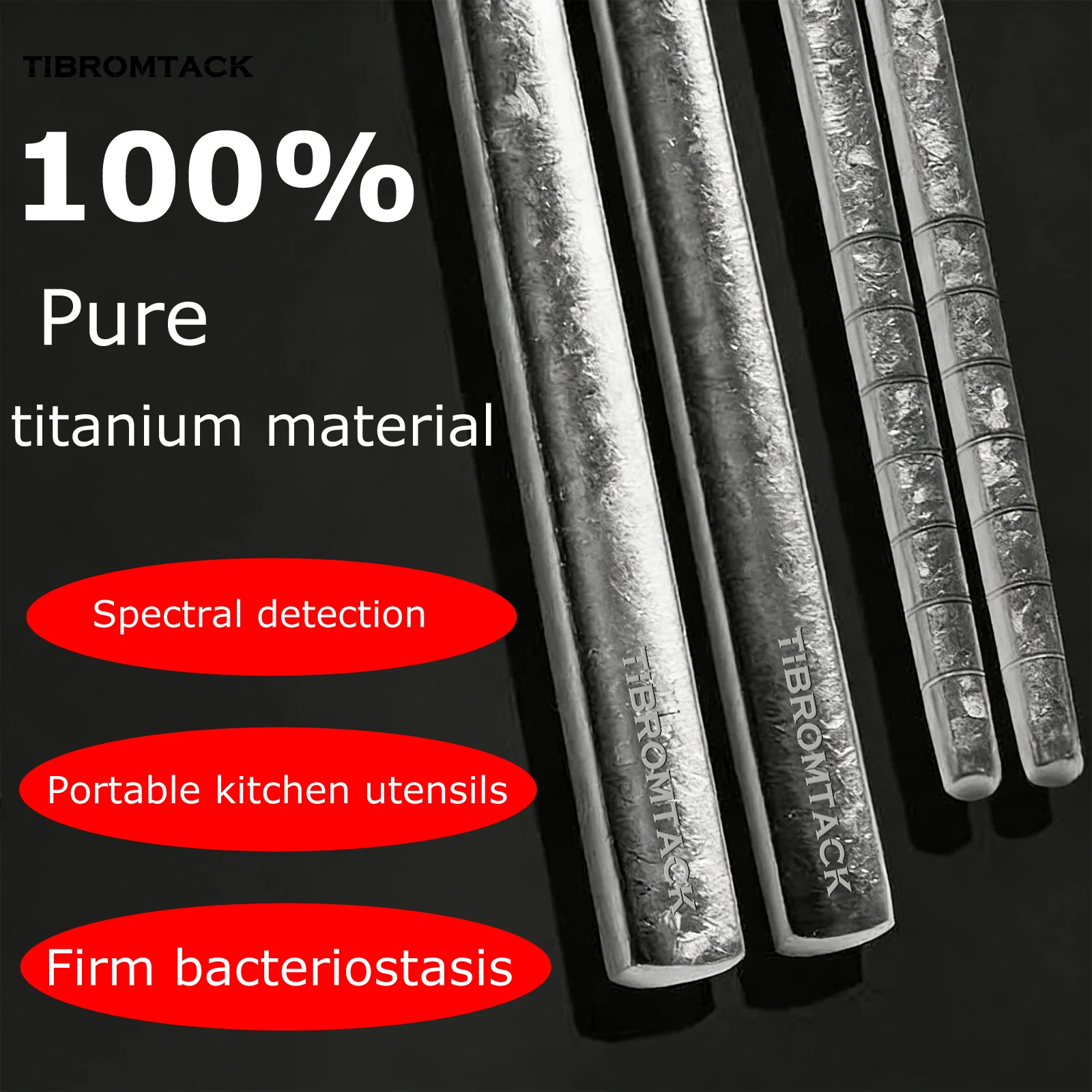 

Титановые палочки для еды 9 дюймов (23 см) — пищевые многоразовые металлические палочки для еды, сверхлегкие 0,54 унции (15,4 г), корейский стиль, бактерии-рези