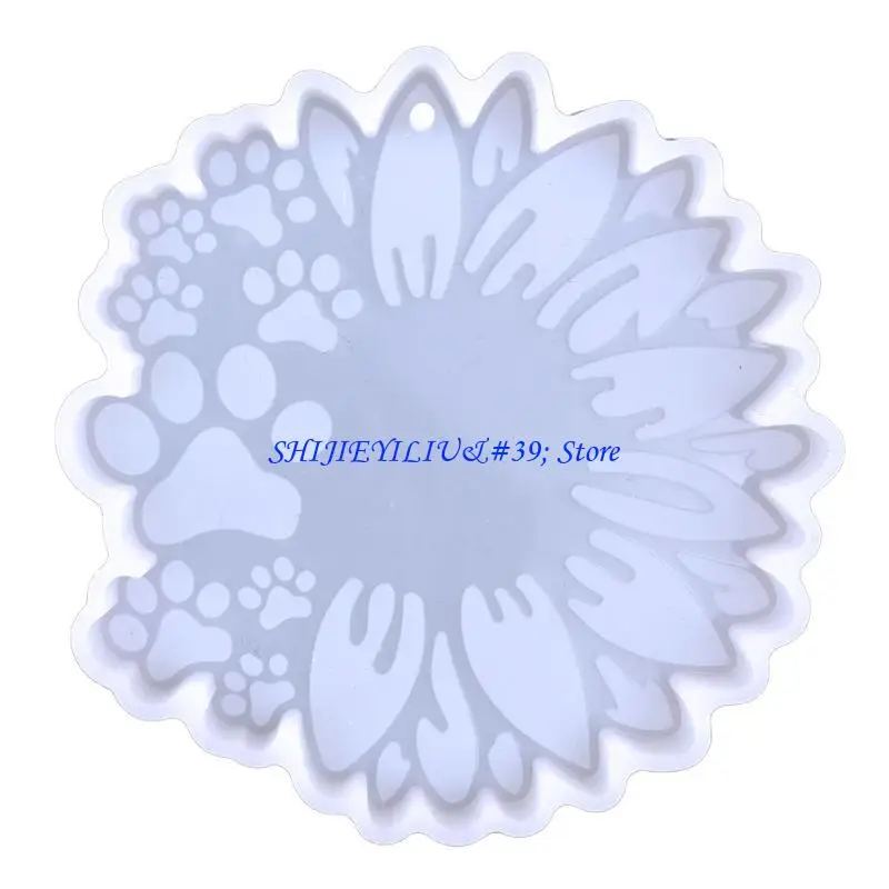 

E21F Silicone Mold for DIY Keychain Necklace Charms Epoxy Resin Jewellery Making