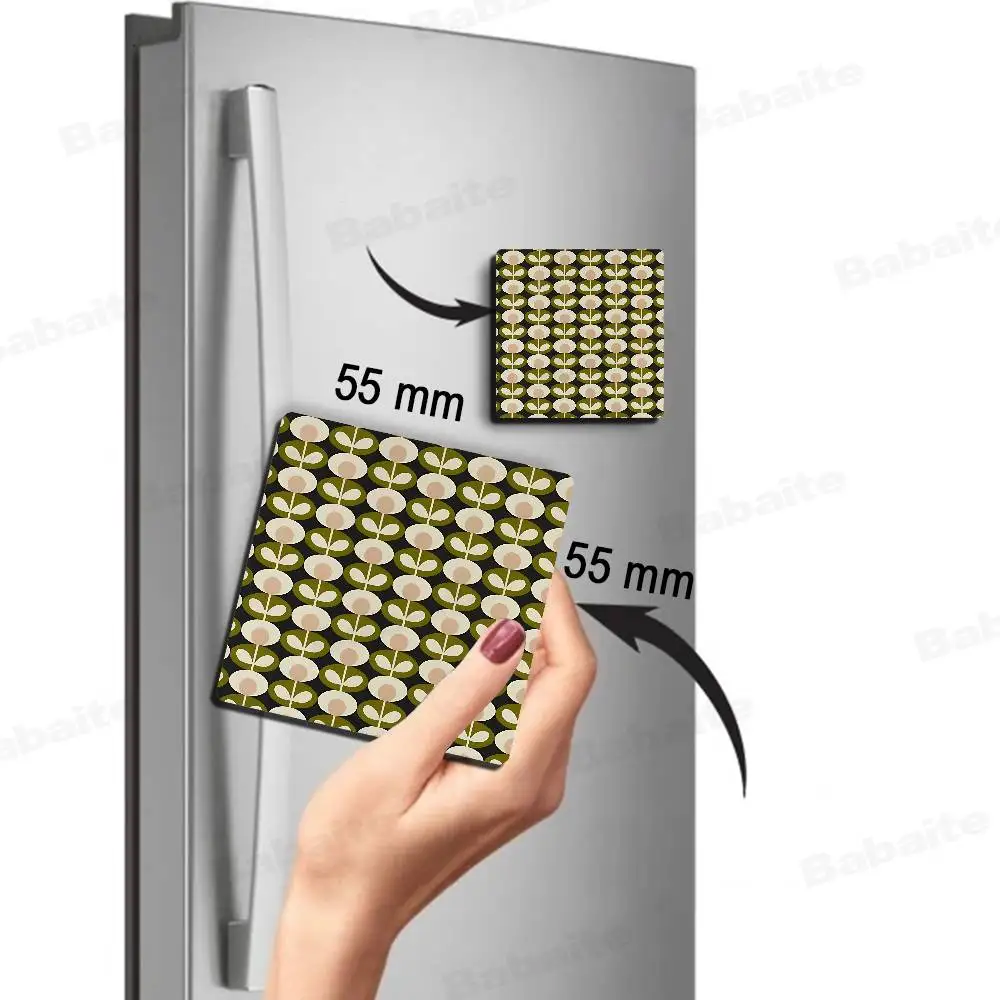 Orla Kiely Leaf Flower Magnet Products Personalized Sublimation Fridge Refrigerator Magnets For Kitchen