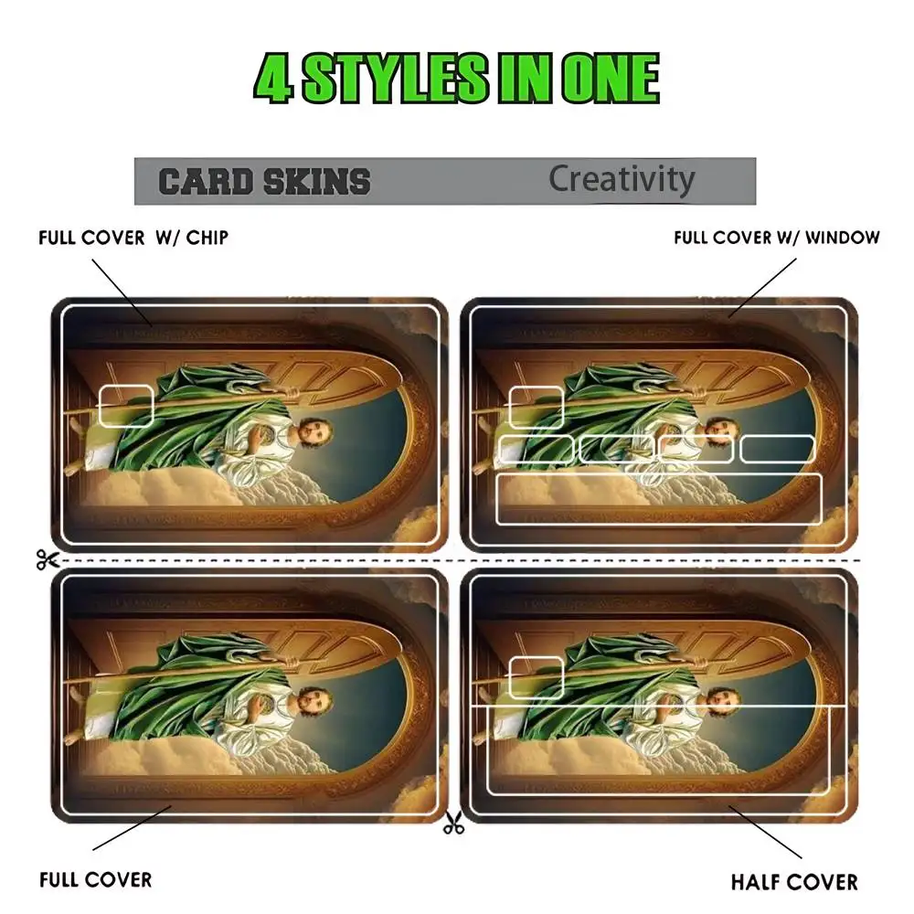 San Judas Tadeo  Card Sticker Diy Decorate Exquisite Bank Card Decals Patch Documents Birthday Gift