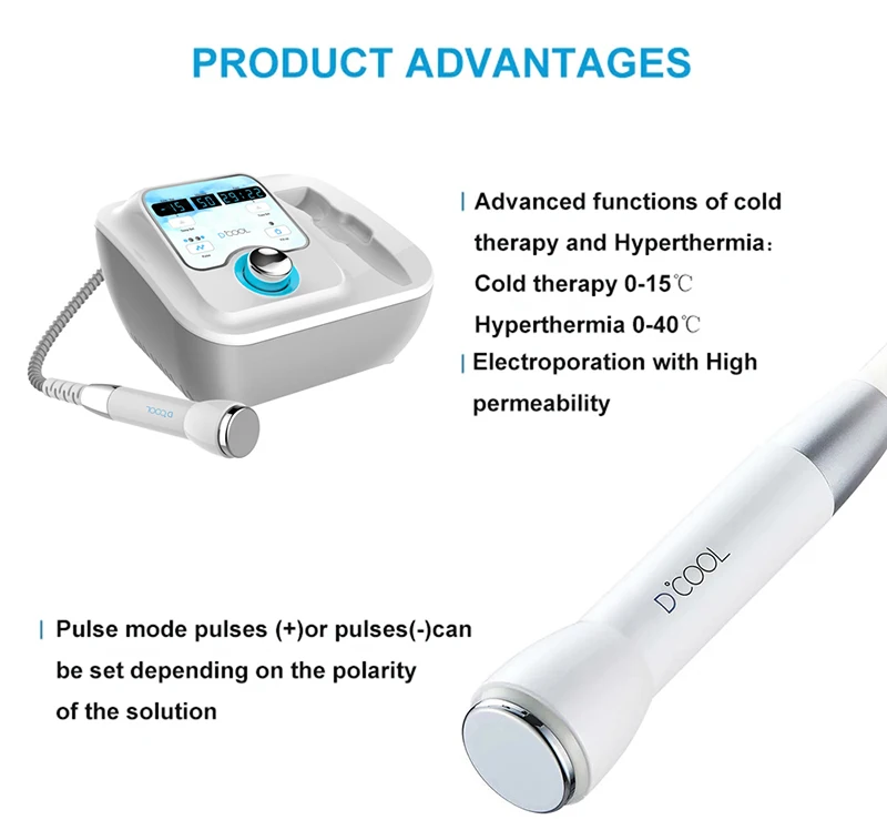 Skin Tightening Machine Heating Cooling EMS Electroporation Cryo Facial Beauty Device