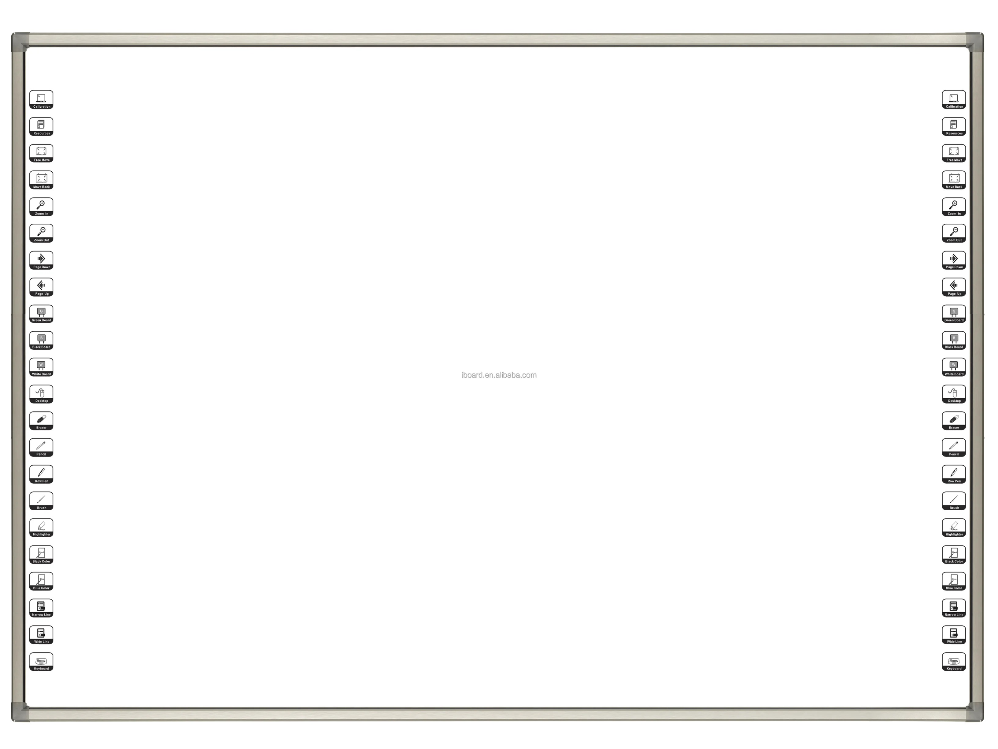 Uso interativo do quadro branco da placa inteligente de 89 polegadas com projetor como equipamento de ensino para a escola K-12