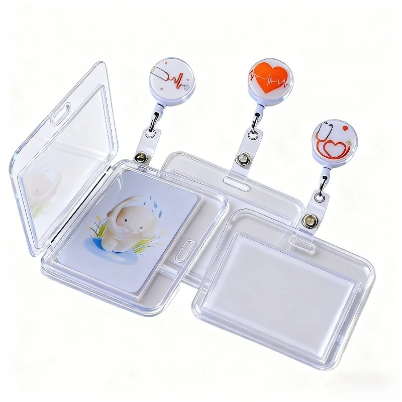 

Держатель рабочей карты ID Tag Pass, набор зажимов для ключей, прозрачный держатель для бейджа с выдвижными катушками для бейджей, зажим для чехла с разрешением на работу