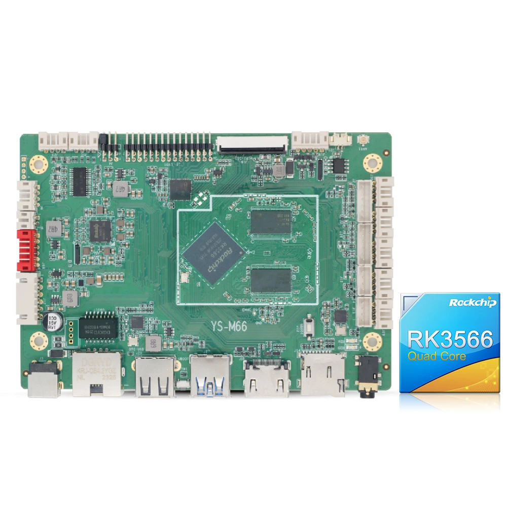 

M66 RK3566 Development Board 11 I2C Touch MlPI ARM Embedded Motherboards for Retail Self-service
