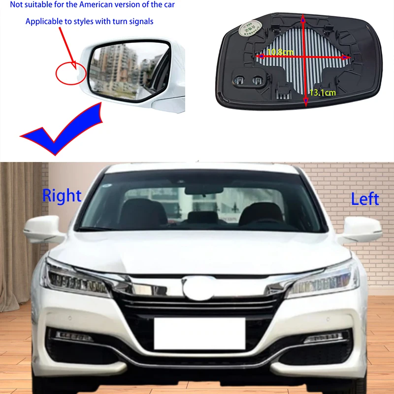 

Для HONDA ACCORD T2A 2014 ~ 2017 с указателем поворота, тип автомобиля, переднее боковое стекло заднего вида, линза с подогревом