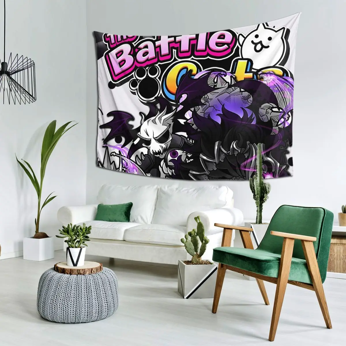 

Battle Cats - Miko Mitama Tapestry Wall Hanging Aesthetic Home Decoration Tapestries for Dorm Room