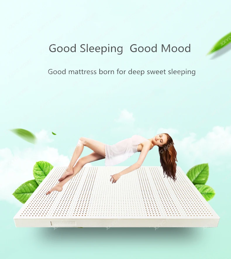 70% natural mold mattress 120*200*7.5cm  Natural Latex twin mattress topper