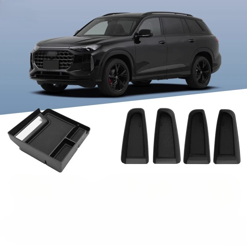 

Для Audi Q6 2025 подлокотник, дверной ящик, ящик для хранения, аксессуары для внутренней модификации