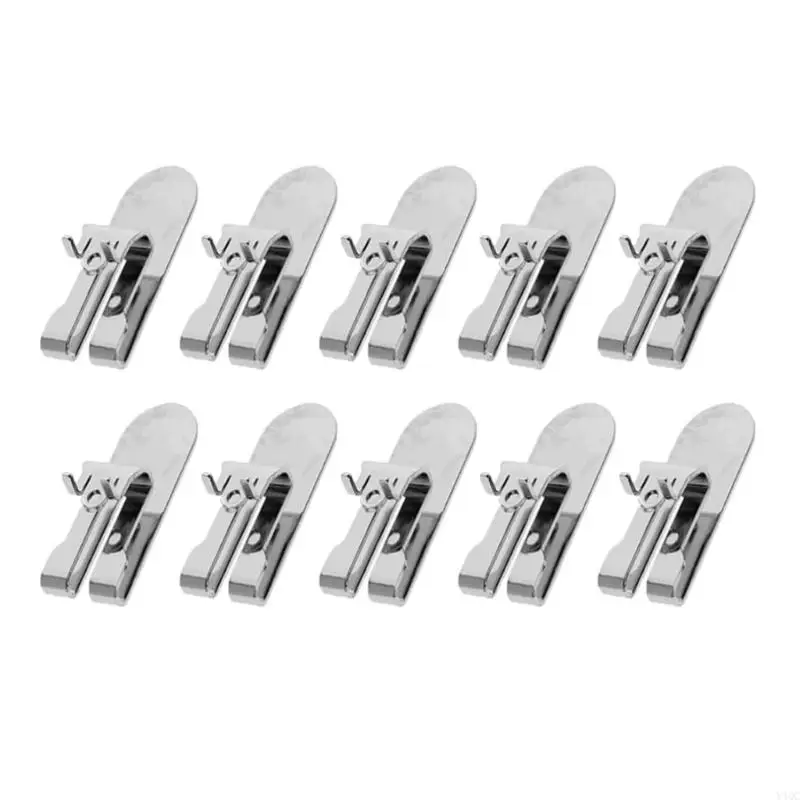 

Pack of 10 Belt Hook Clips Sturdy Metal Belt Clip for 18V Power Tool Attachment Y4QC