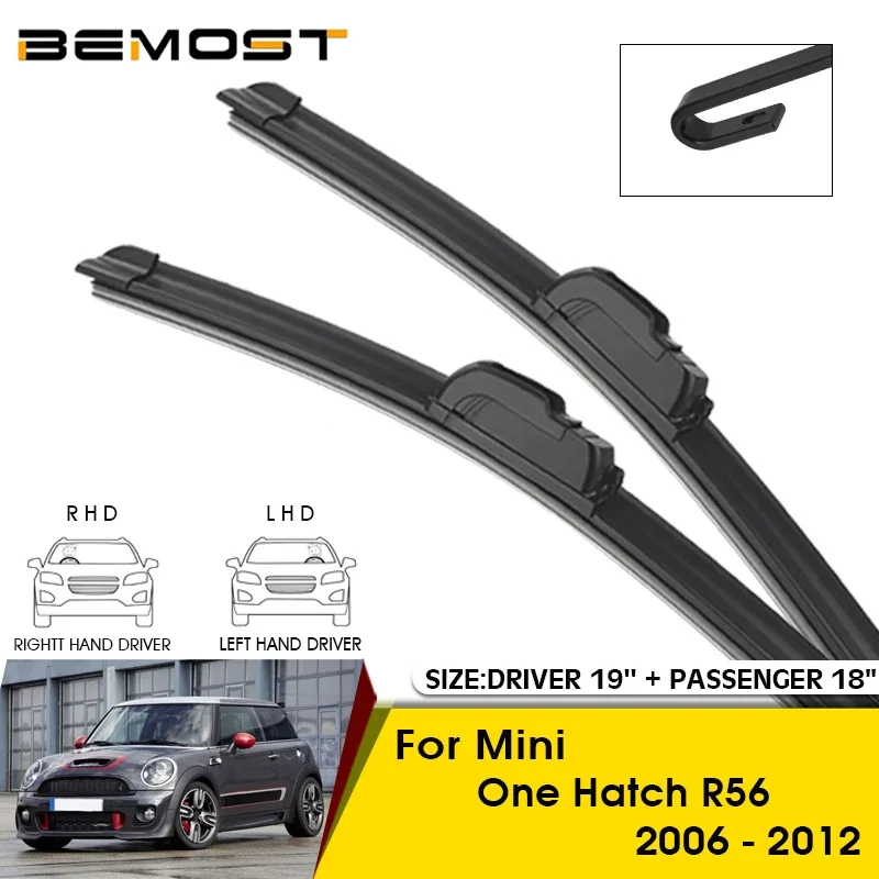 

Car Wiper Blades For Mini One Hatch R56 2006-2012 Windshield Windscreen Front Window Blades 19"+18" Car Accessories