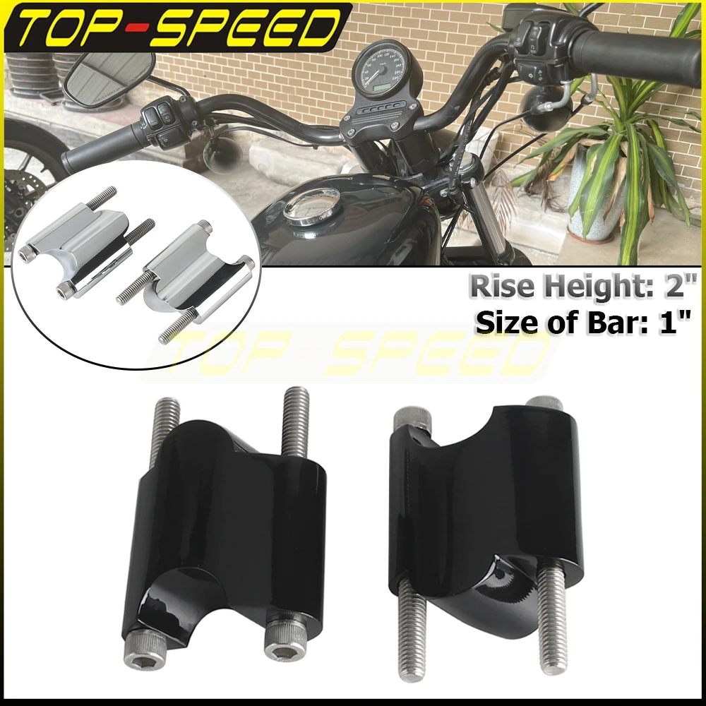 

Удлинители стояков руля мотоцикла 1 "25 мм, 2-дюймовый комплект стояков с ЧПУ для Harley Sportster XL 1200X 48 XL1200X Forty-Eight 2010-UP