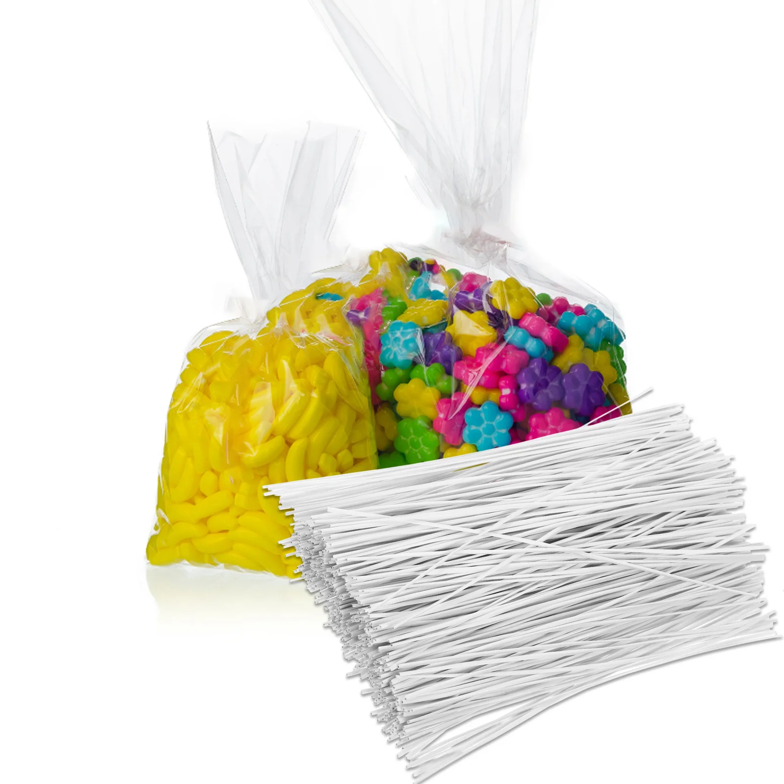 

500pcs Garden Tie Heavy Duty Reusable Plastic Coated Wire Ties For Cable Organizer Plant Support Wire Harness Ties Cord