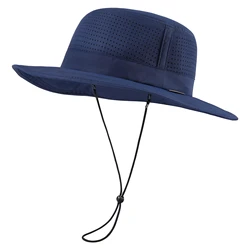 UPF 50+ Bucket Sun Hat with Laser Perforated Mesh Cooling Adjustable Breathable Lightweight for Outdoor Men Women