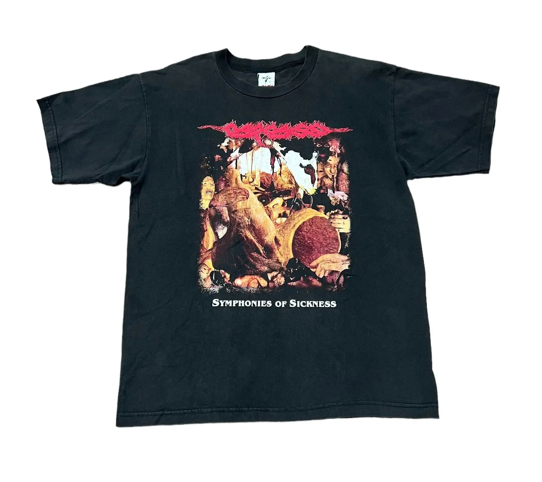 1990s CARCASS Symphonies of Sickness Double Sided Vintage T