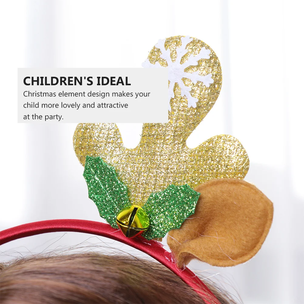 

6pcs Christmas Antler Hairband Light Durable Safe Material Reusable Decorative Party Cosplay Birthday Gift