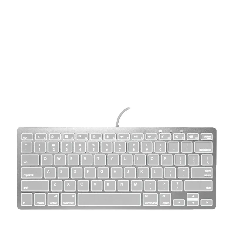 Wired backlit silent keyboard scissor shaft office computer external keyboard stable plug and play