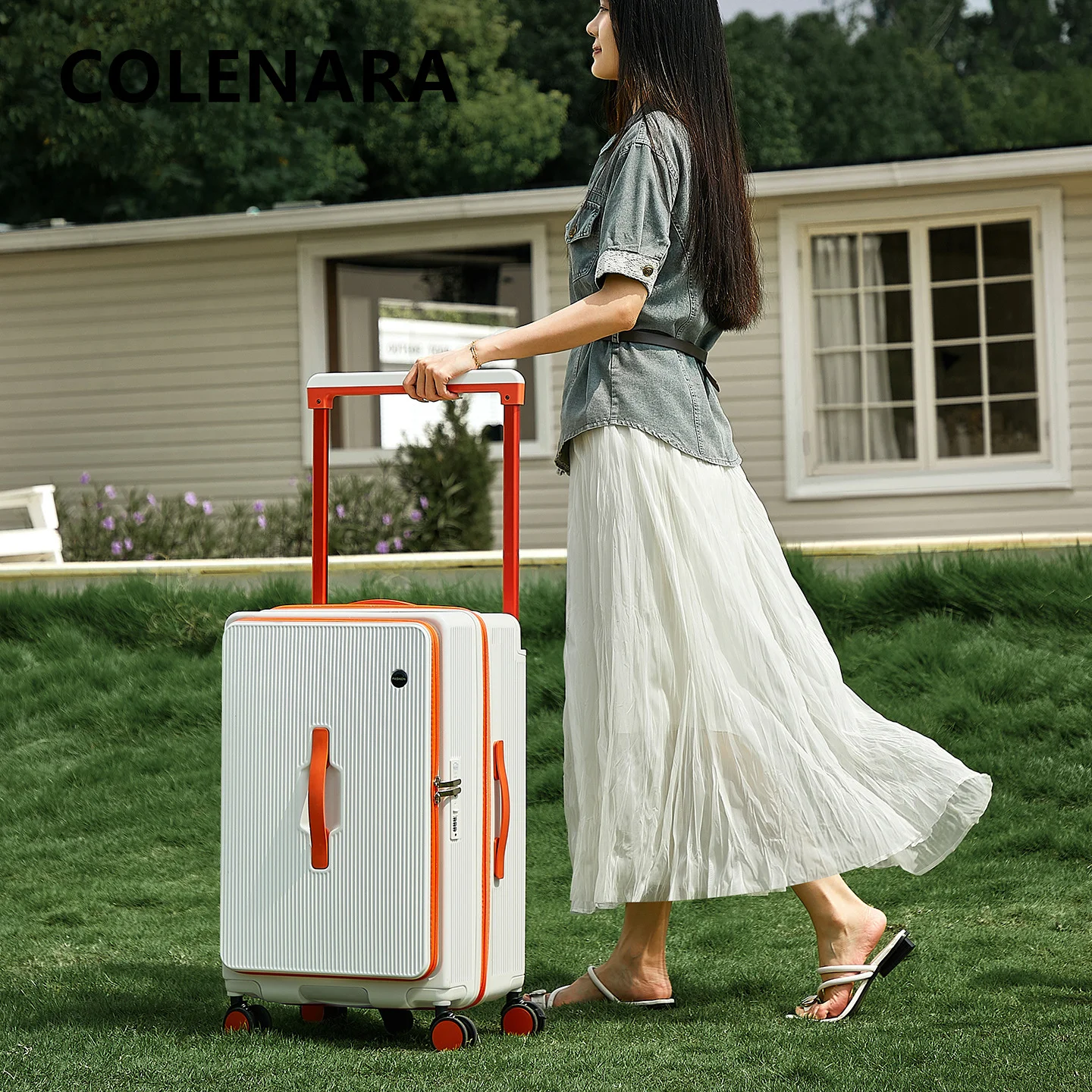 COLENARA Suitcase on Wheels Oversized Capacity Trolley Case 20